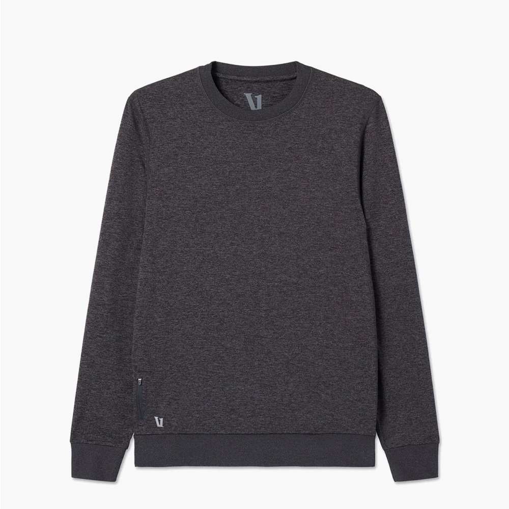 Vuori Ponto Performance Crew in Charcoal Heather Size Large